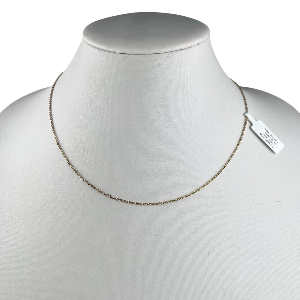 Hey Harper Gold Tone Waterproof Simple Chain Miss Necklace 16.5"+ NWT
